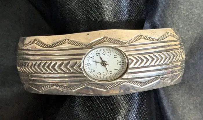 Chris Crosbys Purple Coyote Rings Sterling Silver Watchband Cuffs