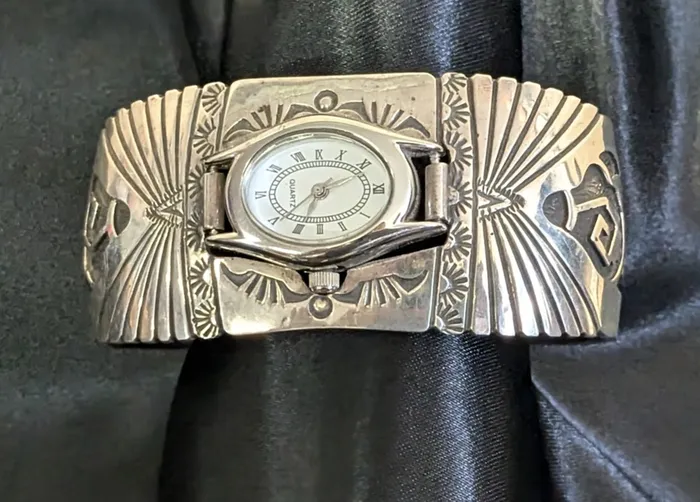 Chris Crosbys Purple Coyote Rings Sterling Silver Watchband Cuffs Chris Crosbys Purple Coyote Rings Sterling Silver Watchband Cuffs