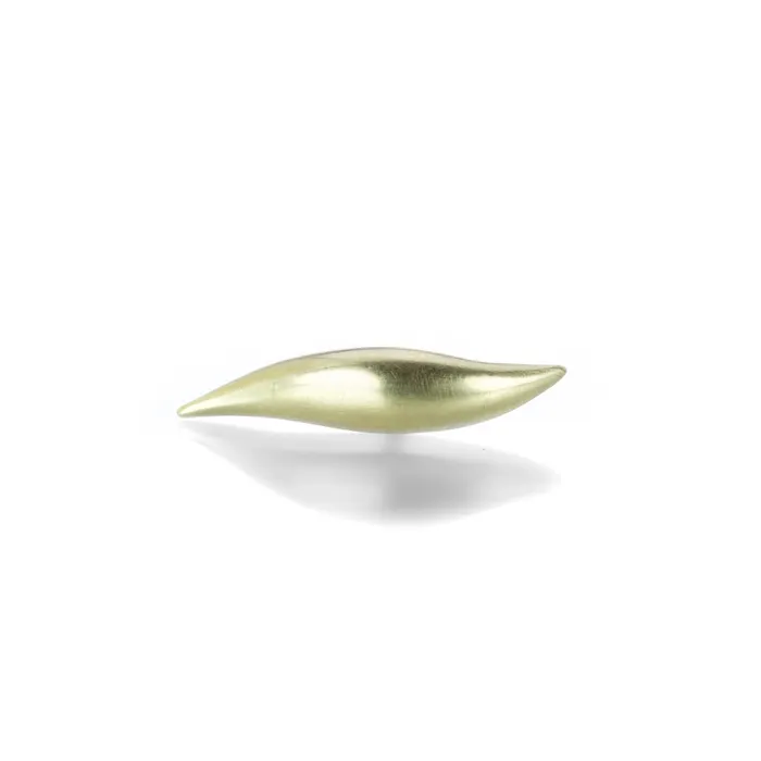 Earrings 175mm Green Gold Single Slug Stud Earring Gabriella Kiss