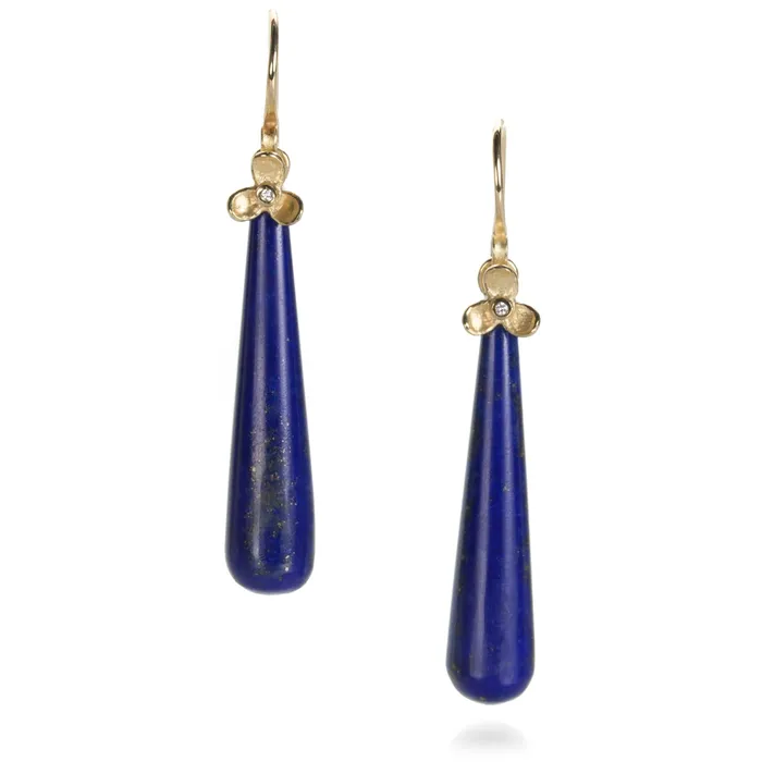 Earrings Barbara Heinrich Teardrop Lapis Earrings