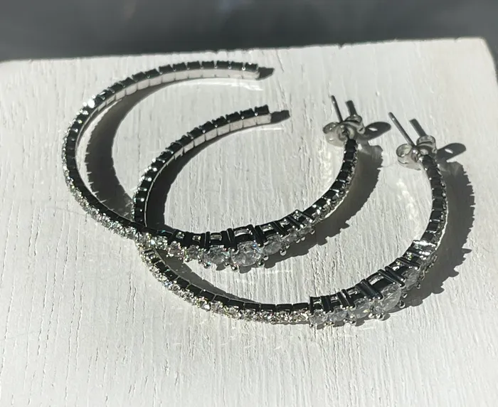 Earrings CZ Hoop Earrings Sophiareneboutiquecom