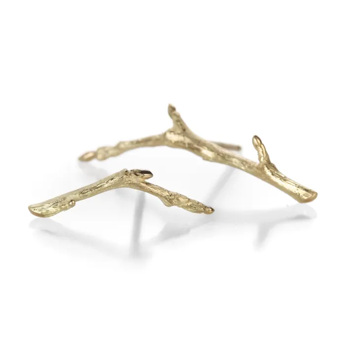 Earrings Gabriella Kiss Gold Branch Stud Earrings