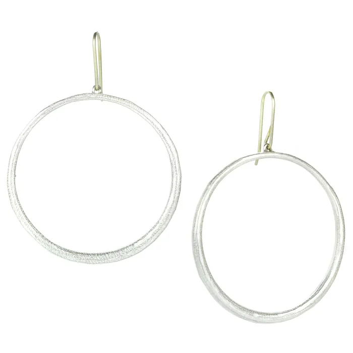 Earrings Large Hoop Drop Earrings John Iversen
