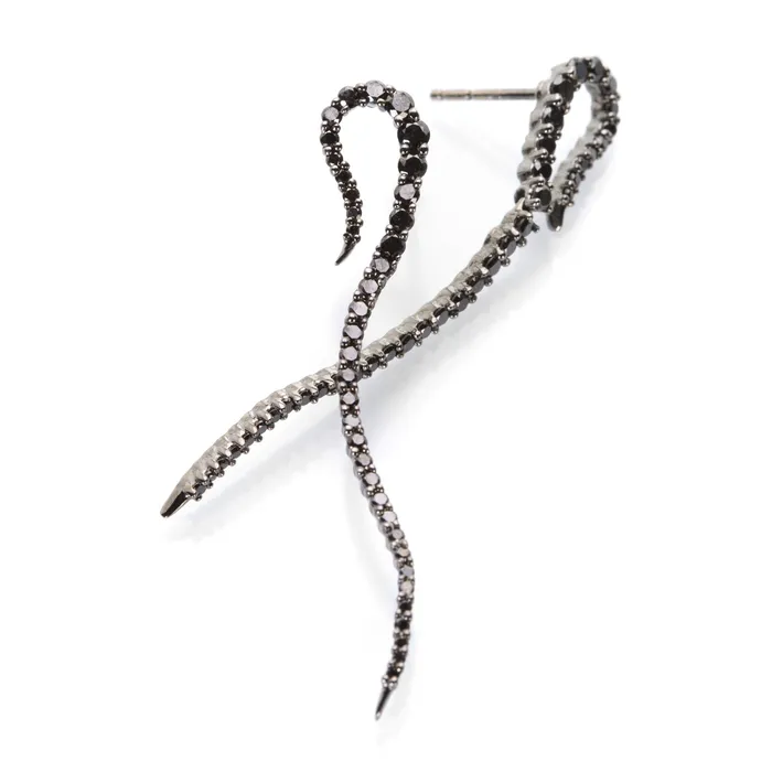 Earrings Paul Morelli Black Diamond Thread Line Earring