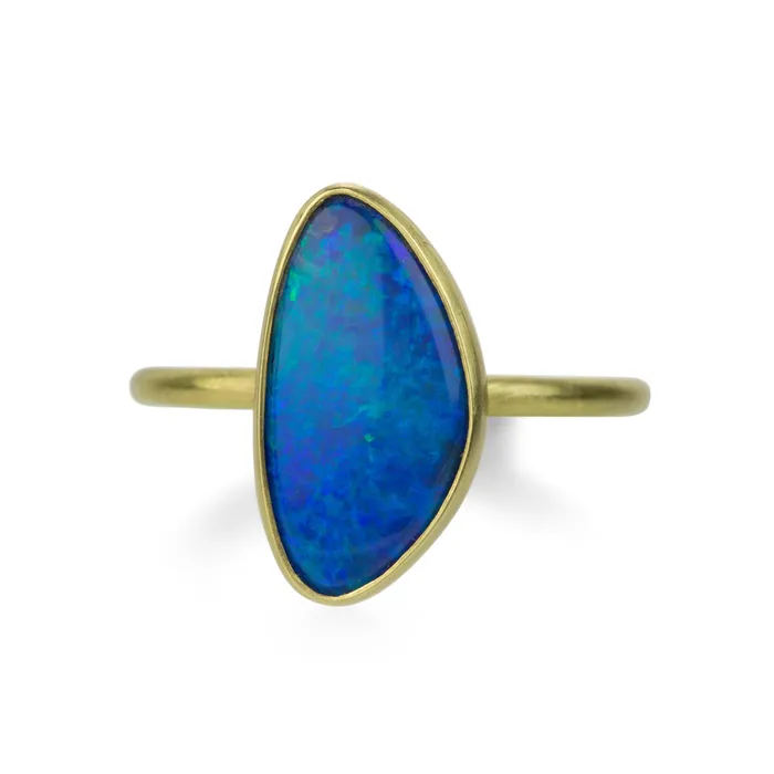 Freeform Bezel Set Boulder Opal Ring Gabriella Kiss Rings Freeform Bezel Set Boulder Opal Ring Gabriella Kiss Rings