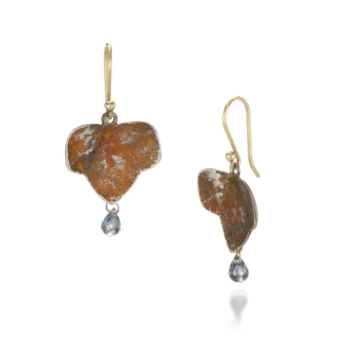 Gabriella Kiss Ivy Leaf Earrings with Sapphires Earrings