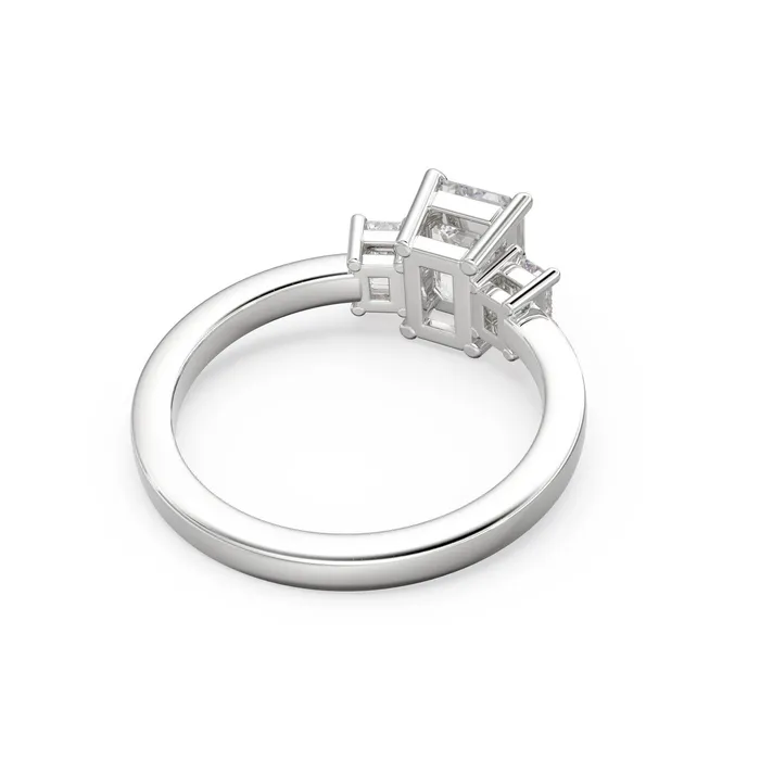 GIA Emerald Cut Diamond Three Stone Engagement Ring Certified Diamond Proposal Ring Handmade Wedding Ring Certified GIA Diamond Ring Jalvi Co Rings GIA Emerald Cut Diamond Three Stone Engagement Ring Certified Diamond Proposal Ring Handmade Wedding Ring Certified GIA Diamond Ring Jalvi Co Rings