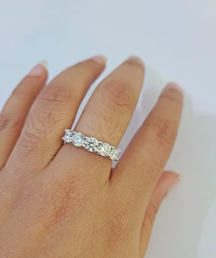 Gold and Diamond Real 10k White Gold Diamond Ladies Ring Lab Created Women Engagement Wedding Rings