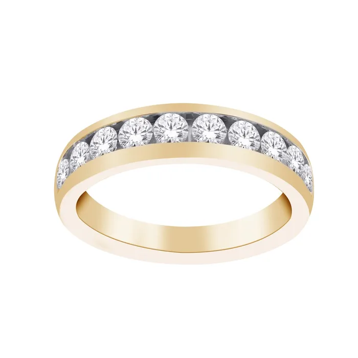 Independent Jewellers 10kt Yellow Gold 015cttw Diamond Band Rings