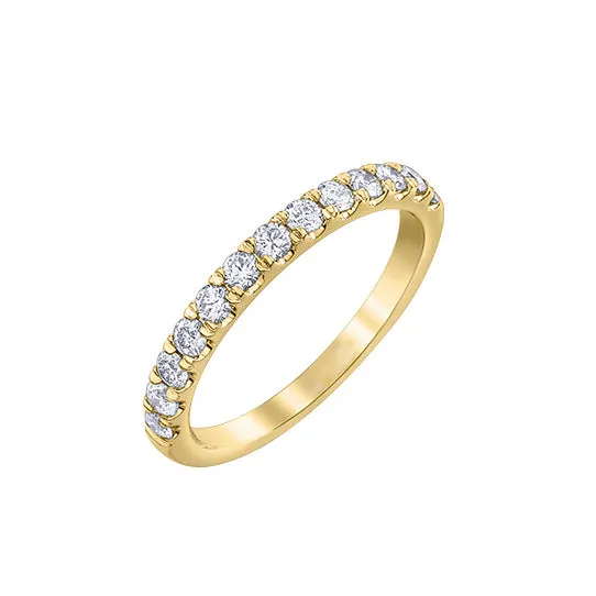 Independent Jewellers Rings 10kt Yellow Gold 050cttw Diamond Band