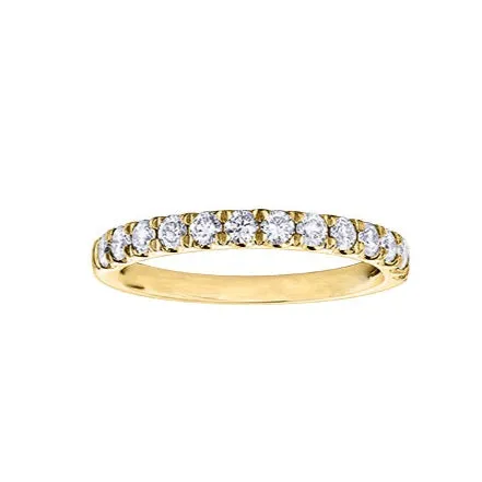 Independent Jewellers Rings 10kt Yellow Gold 050cttw Diamond Band