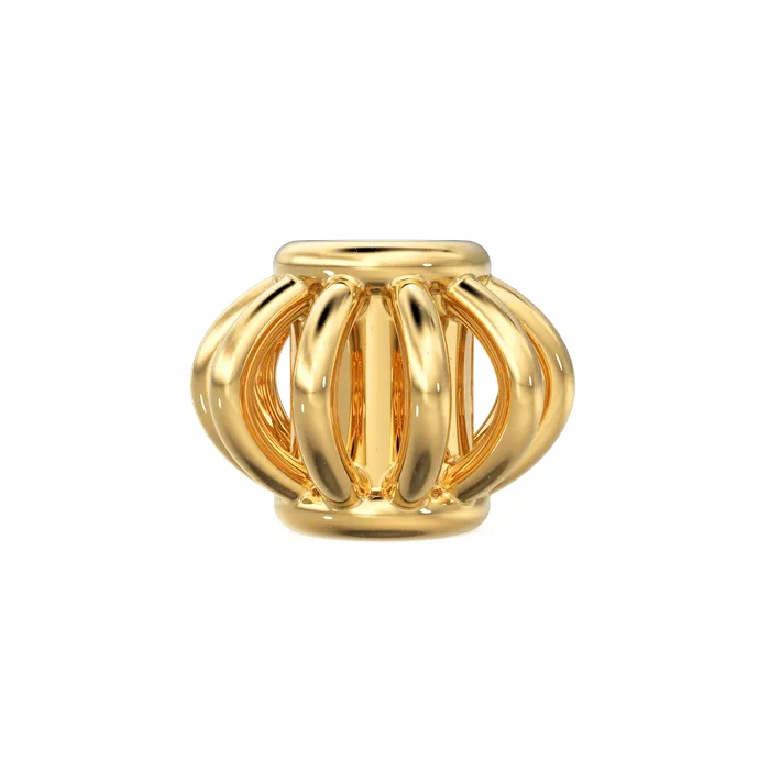 Jalvi Co PreStyled Sets 18k Solid Yellow Gold Fancy Bali Spacer Findings Bead Single piece 42mm Jalvi Co PreStyled Sets 18k Solid Yellow Gold Fancy Bali Spacer Findings Bead Single piece 42mm