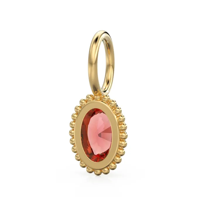 Jalvi Co PreStyled Sets Ruby Oval Cut Solid Gold Charm Red Gemstone Handmade 18k Gold Pendant 14k Gold July Birthstone Jewelry Making Findings Gift for Her Jalvi Co PreStyled Sets Ruby Oval Cut Solid Gold Charm Red Gemstone Handmade 18k Gold Pendant 14k Gold July Birthstone Jewelry Making Findings Gift for Her