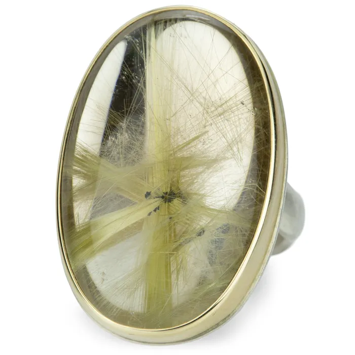 Jamie Joseph Rings Large Golden Rutilated Quartz Ring