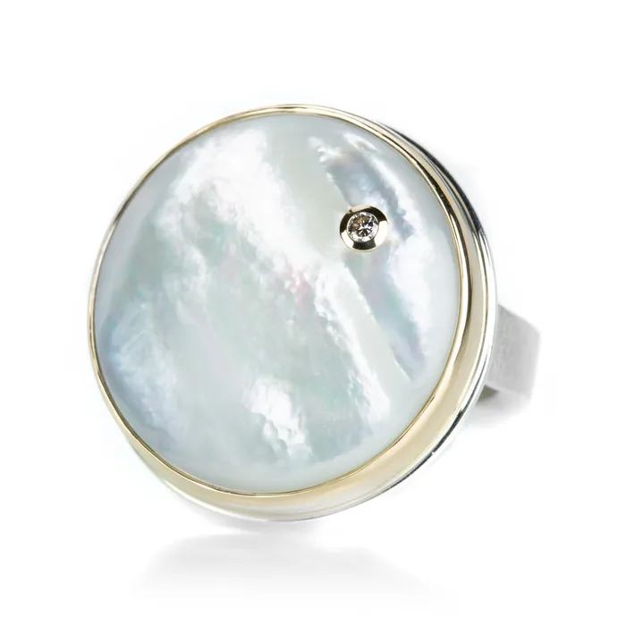Jamie Joseph Rings Round Mother of Pearl Ring