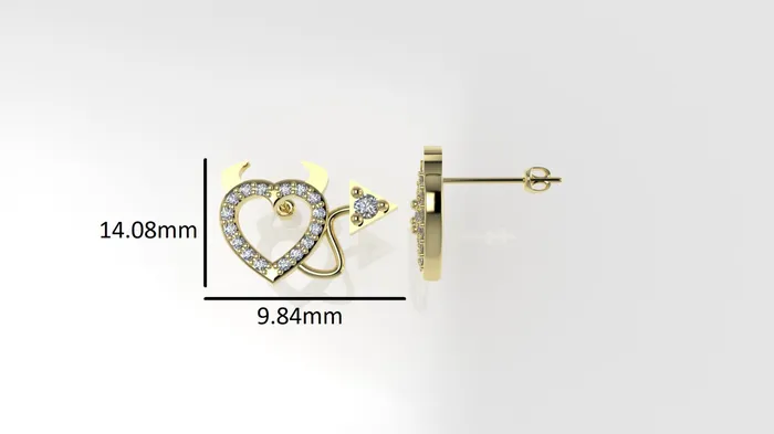 JCM DESIGN JEWELRY Earrings 14k Gold Earrings with 34 DIAMONDS VS1 Stt Prong it is for daily use for any occasion