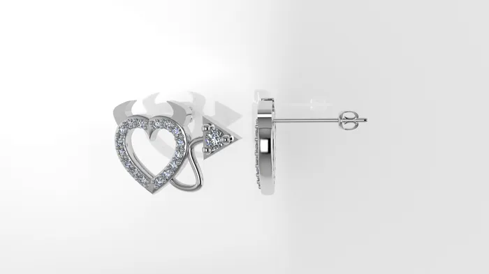JCM DESIGN JEWELRY Earrings 14k Gold Earrings with 34 DIAMONDS VS1 Stt Prong it is for daily use for any occasion