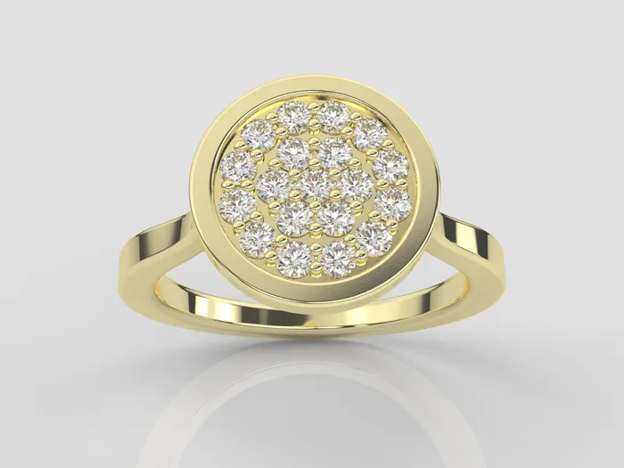 JCM DESIGN JEWELRY Rings 14k gold ring with 19 MOISSANITE 285CT engagement ring round style everyday wear it is comfortable and elegant JCM DESIGN JEWELRY Rings 14k gold ring with 19 MOISSANITE 285CT engagement ring round style everyday wear it is comfortable and elegant