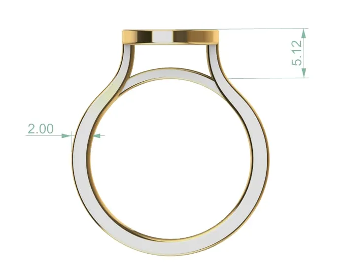 JCM DESIGN JEWELRY Rings 14k gold ring with 19 MOISSANITE 285CT engagement ring round style everyday wear it is comfortable and elegant