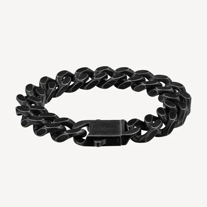 KRKC The Darth Vader II 14mm Black Cuban Link Bracelet in Black Gold Bracelets KRKC The Darth Vader II 14mm Black Cuban Link Bracelet in Black Gold Bracelets
