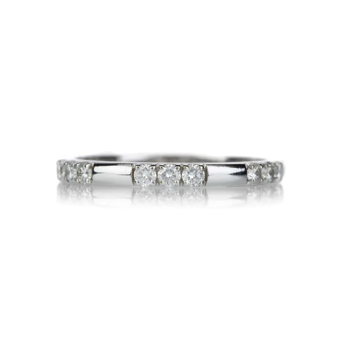 Luna White Diamond Band Sethi Couture Rings