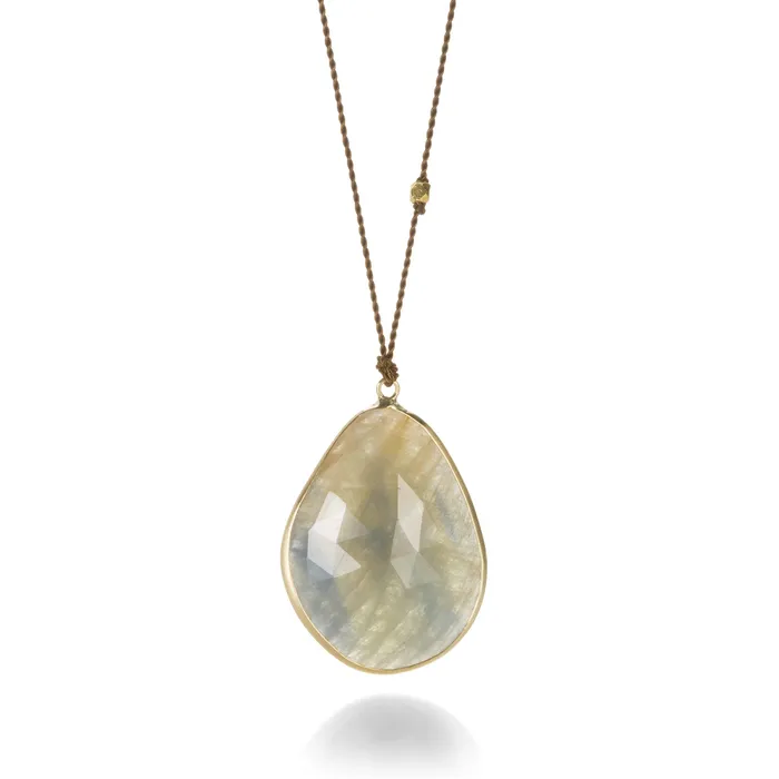 Margaret Solow Necklaces Gray Blue Sapphire Necklace