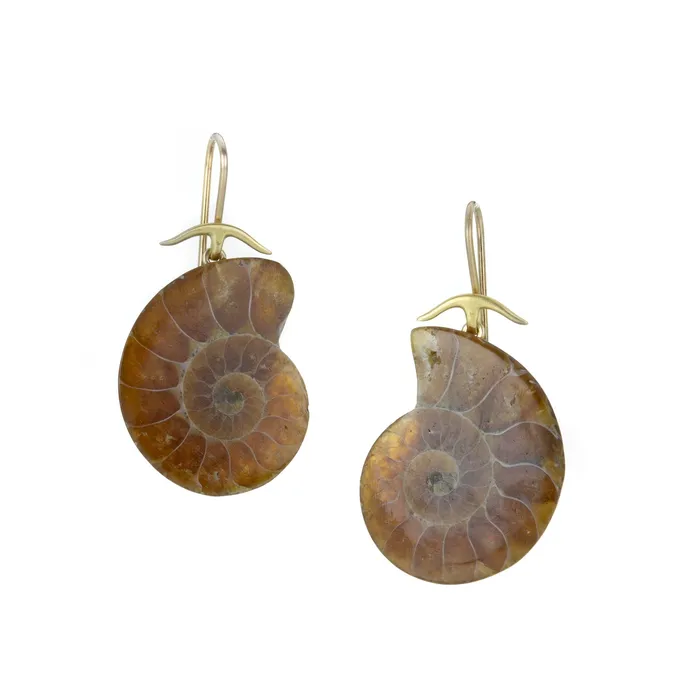 Medium Ammonite Earrings Gabriella Kiss Earrings