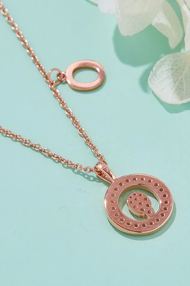 Moissanite K to T Pendant Necklace Trendsi Necklaces