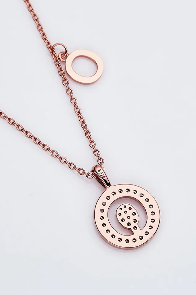 Moissanite K to T Pendant Necklace Trendsi Necklaces