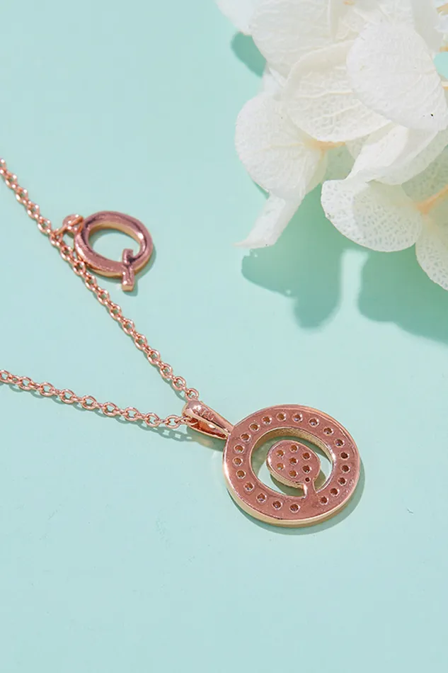 Moissanite K to T Pendant Necklace Trendsi Necklaces