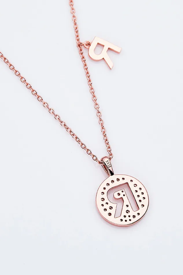 Moissanite K to T Pendant Necklace Trendsi Necklaces