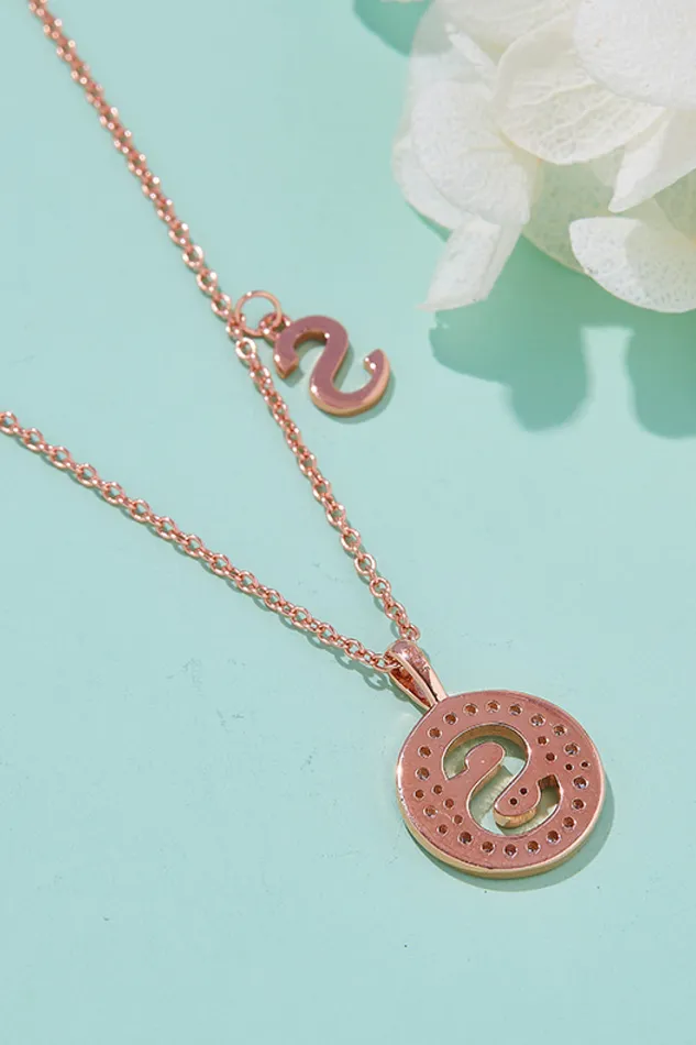 Moissanite K to T Pendant Necklace Trendsi Necklaces