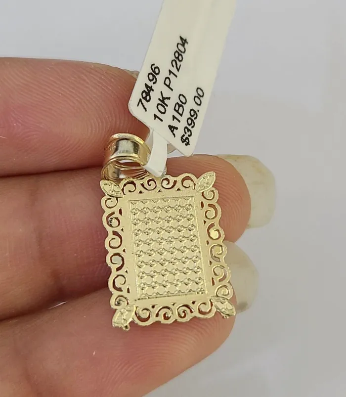 Necklaces Gold and Diamond 10k Gold Initial J Charm Rope Chain 1626 25mm SET Necklace Alphabet Pendant