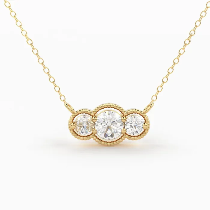 Necklaces Jalvi Co 14k Gold Art Deco Chain Necklace for Women Trio Diamond Station Also available in 14k Rose Gold and 14k White Gold 3 Stone Charm Pendant Necklaces Jalvi Co 14k Gold Art Deco Chain Necklace for Women Trio Diamond Station Also available in 14k Rose Gold and 14k White Gold 3 Stone Charm Pendant