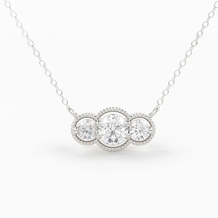 Necklaces Jalvi Co 14k Gold Art Deco Chain Necklace for Women Trio Diamond Station Also available in 14k Rose Gold and 14k White Gold 3 Stone Charm Pendant Necklaces Jalvi Co 14k Gold Art Deco Chain Necklace for Women Trio Diamond Station Also available in 14k Rose Gold and 14k White Gold 3 Stone Charm Pendant