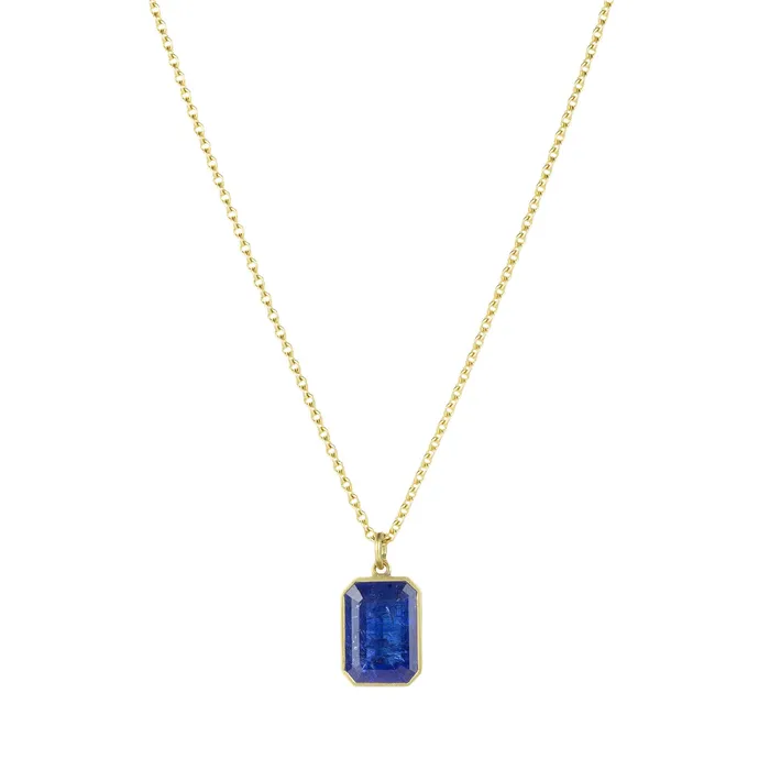 Necklaces Lola Brooks Emerald Cut Tanzanite Necklace Necklaces Lola Brooks Emerald Cut Tanzanite Necklace