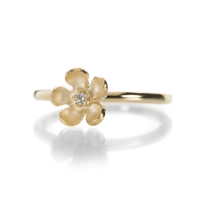 Nicole Landaw Heavier Blossom Single Flower Ring Rings