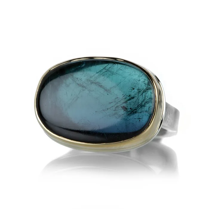 Oval Indicolite Tourmaline Ring Jamie Joseph Rings