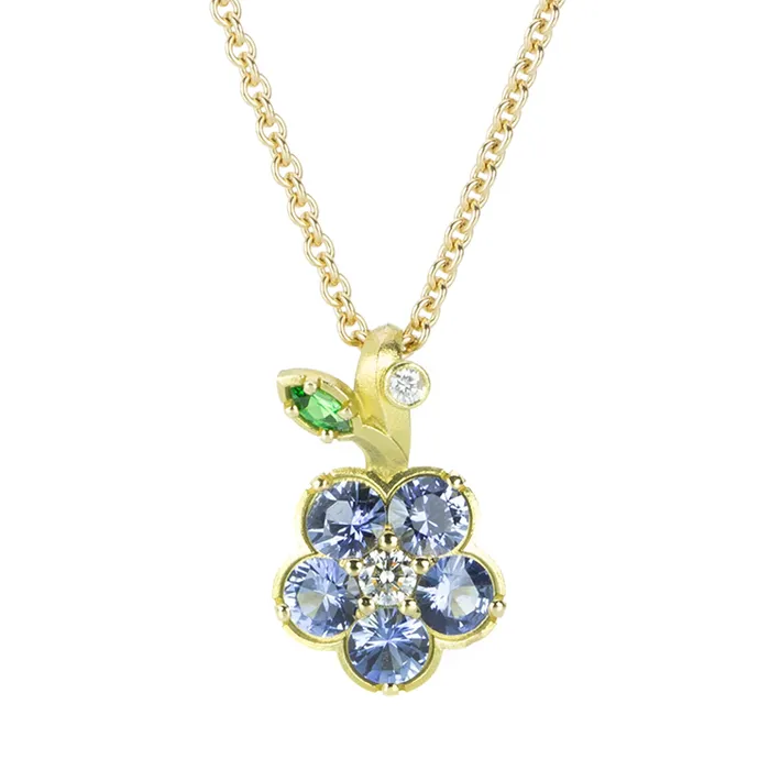Paul Morelli Charm Necklaces Blue Sapphire Wild Child Charm Pendant Only