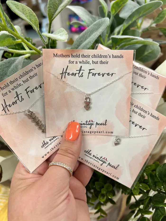 Pearls and Chicks Necklaces Hearts Forever Necklace