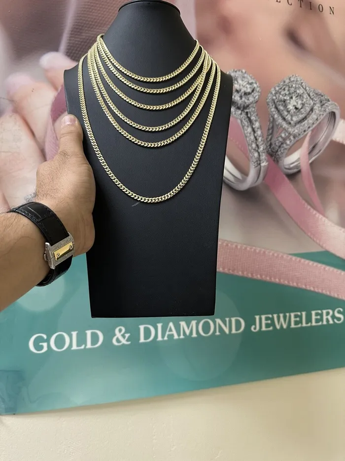 Real 10k Gold Miami cuban Link Chain 55 to 6mm Necklace 22 inch Box Lock Link globalwatches10 Necklaces