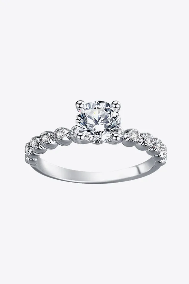 Rings Classic 4Prong Moissanite Ring Trendsi