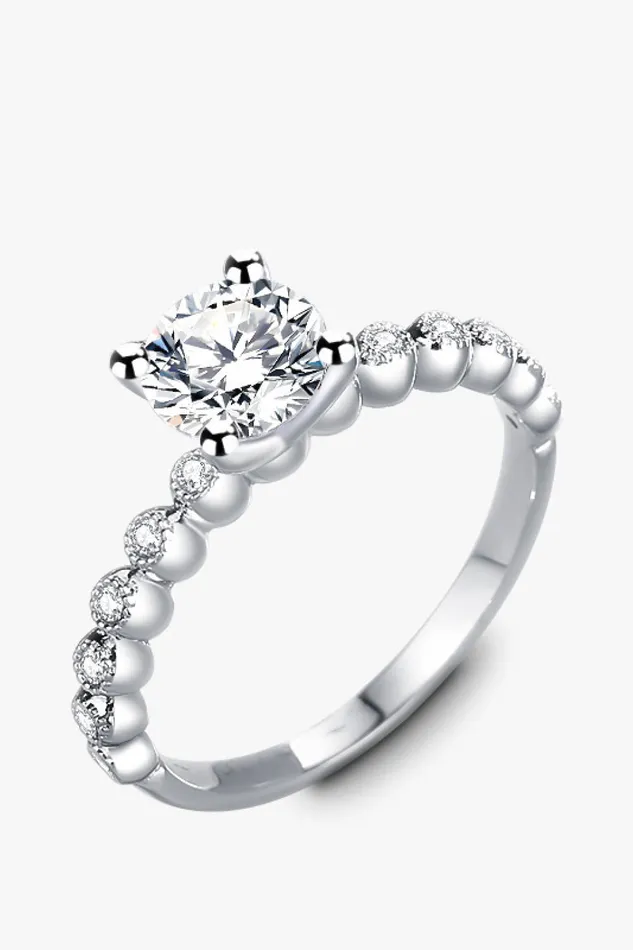 Rings Classic 4Prong Moissanite Ring Trendsi