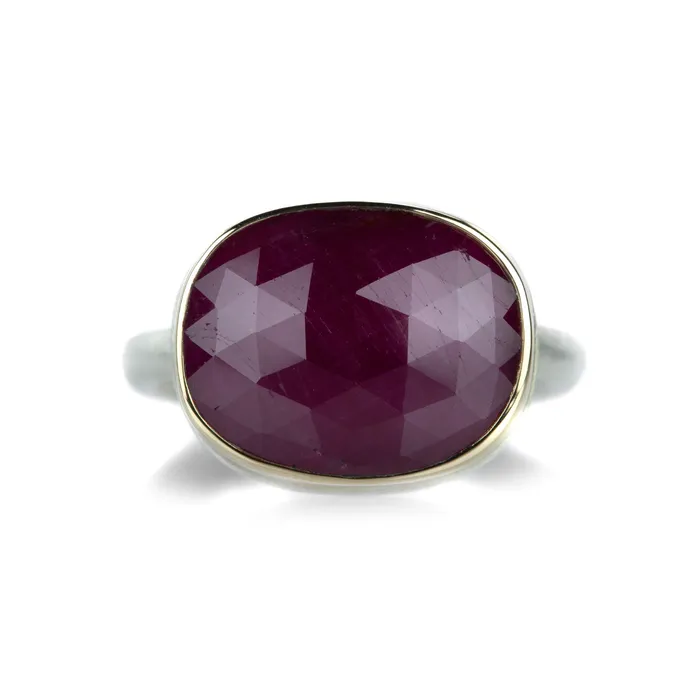 Rings Faceted Ruby Ring Jamie Joseph