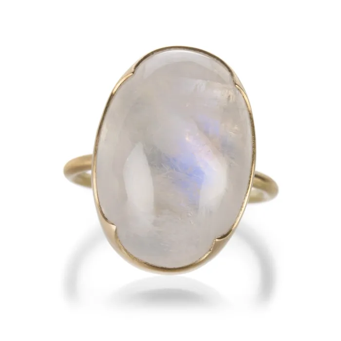 Rings Gabriella Kiss Large Blue Moonstone Ring