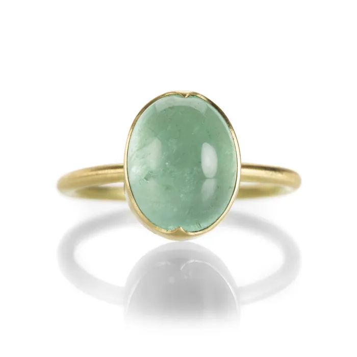 Rings Gabriella Kiss Oval Emerald Cabochon Ring