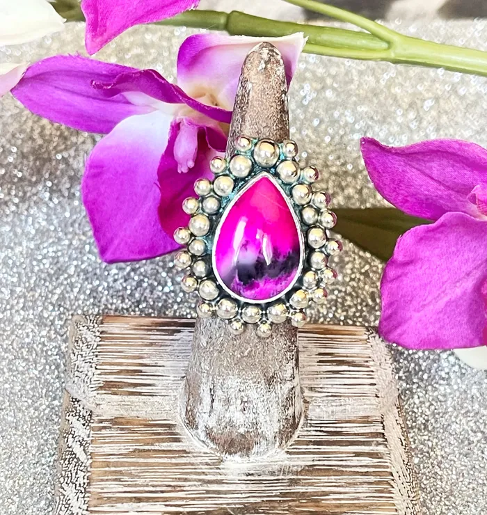 Rings Sophiareneboutiquecom Sterling Silver Pink Dendrite Artisan Ring