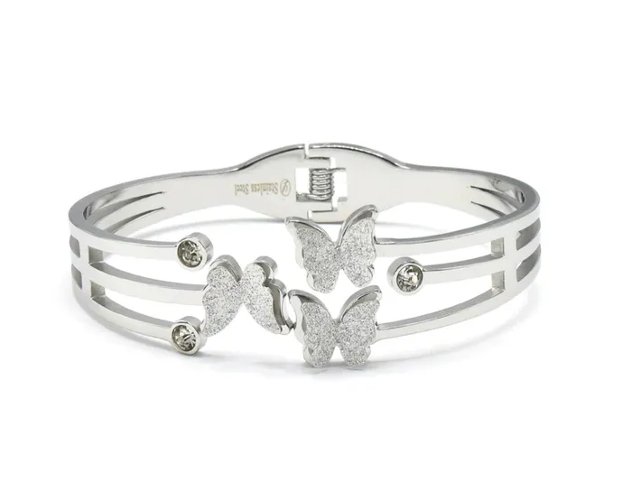 Sophiareneboutiquecom Bracelets STAINLESS STEEL BUTTERFLYY BRACELET