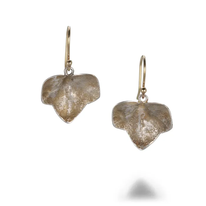 Sterling Silver Small Ivy Leaf Earrings Gabriella Kiss Earrings