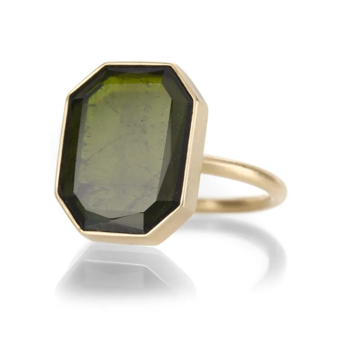 Tourmaline Slab Ring Gabriella Kiss Rings